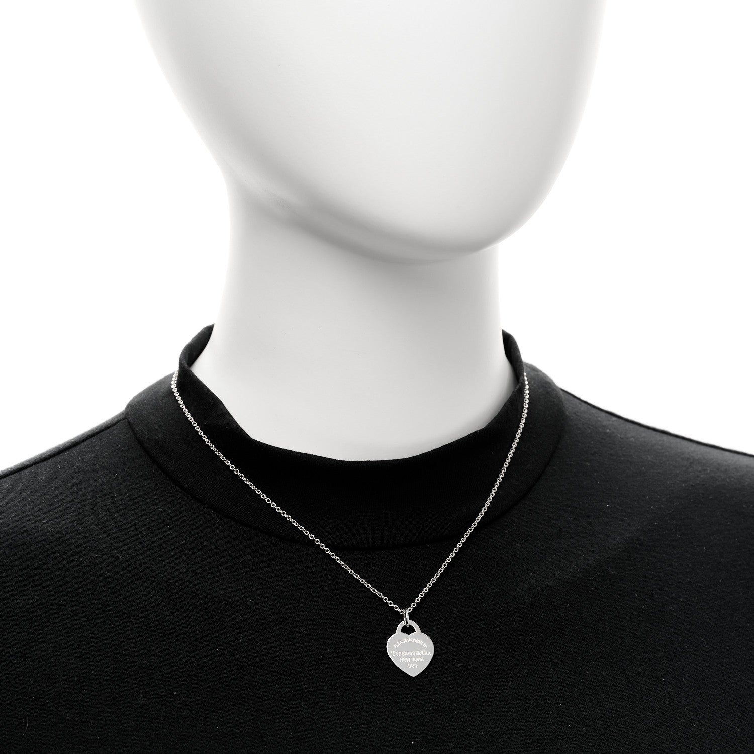 Tiffany Sterling Silver Small Return To Tiffany Heart Pendant Necklace 2 of 6