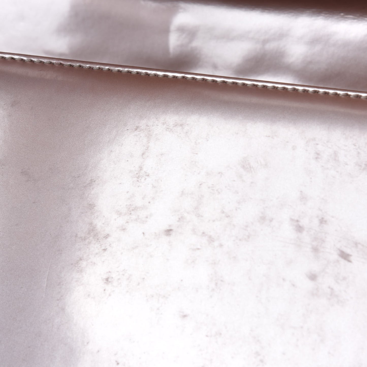 Iridescent Glazed Calfskin Large Boy Flap Light Pink