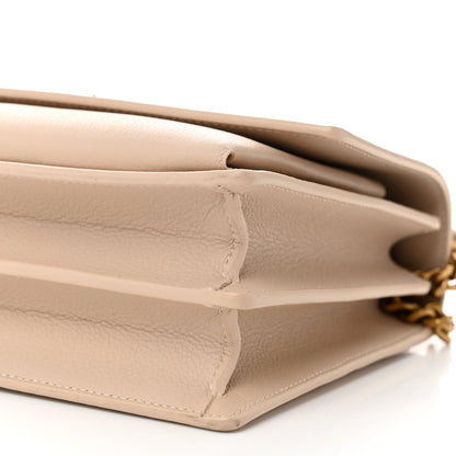 Saint Laurent Grained Calfskin Medium Monogram Sunset Crema Soft 10 of 10
