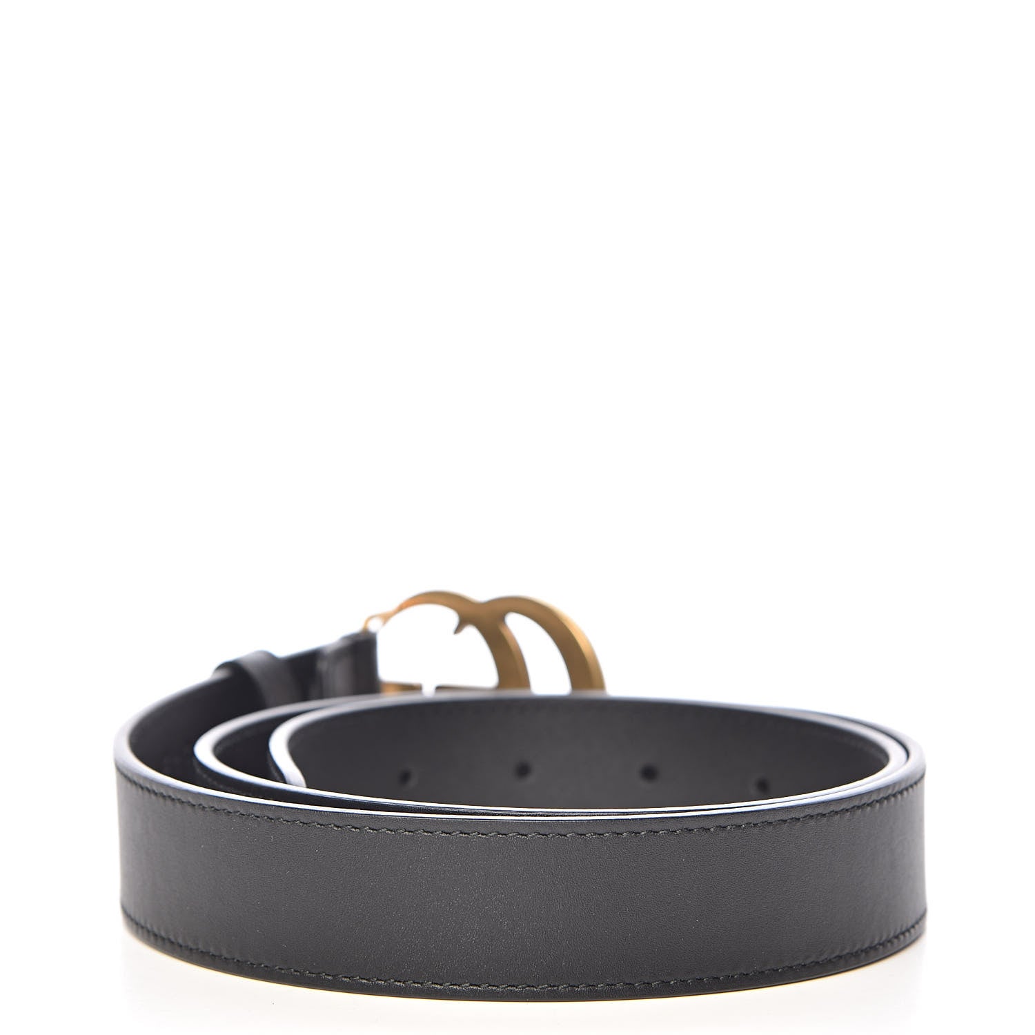Gucci Calfskin Double G 30mm Belt 85 34 Black 3 of 7