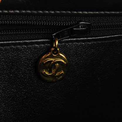 Chanel Lambskin Quilted Shoulder Bag Black 6 of 9