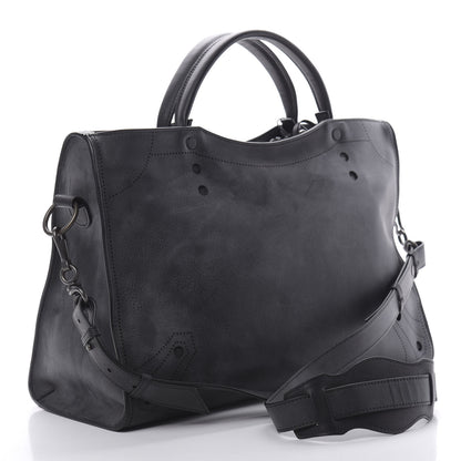 Balenciaga Veau Soyeux Perforated Blackout Hardware City Black 3 of 10