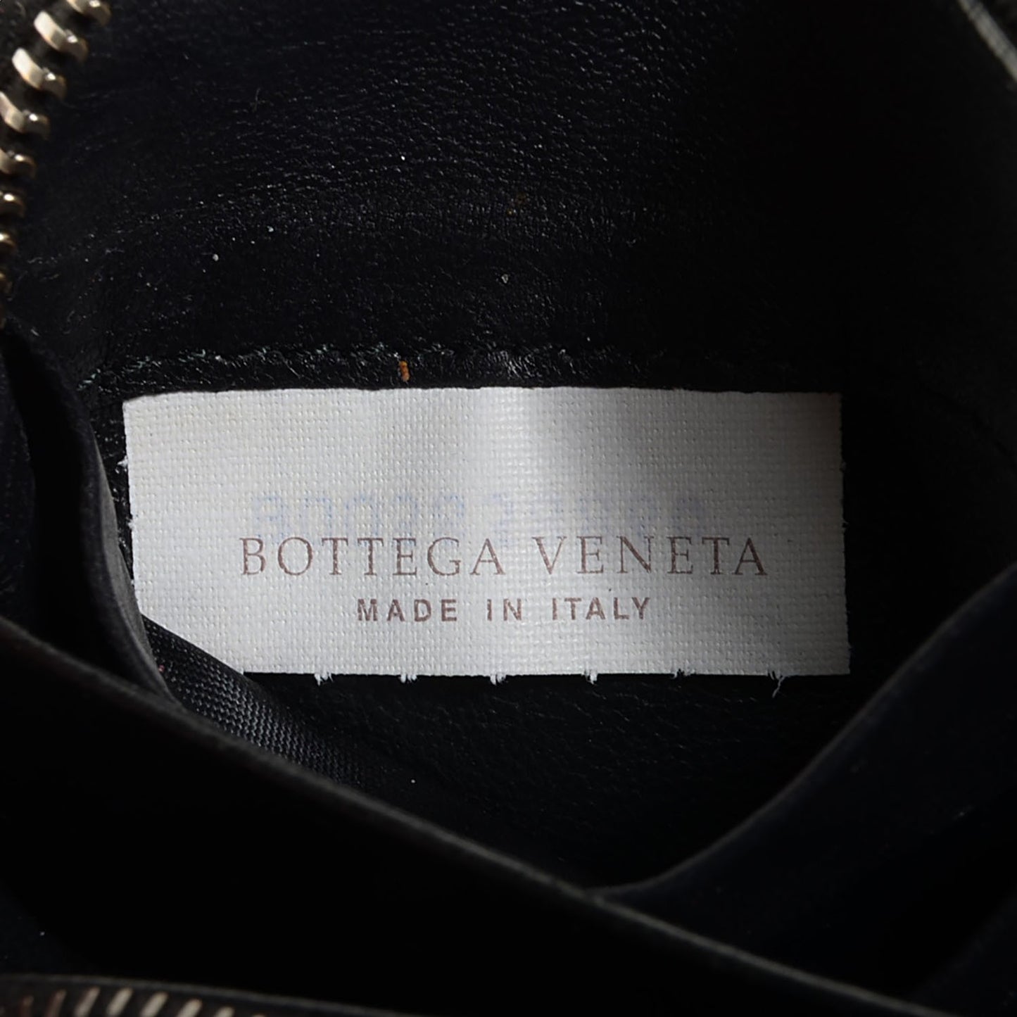 Nappa Intrecciato Zip Around Wallet Black