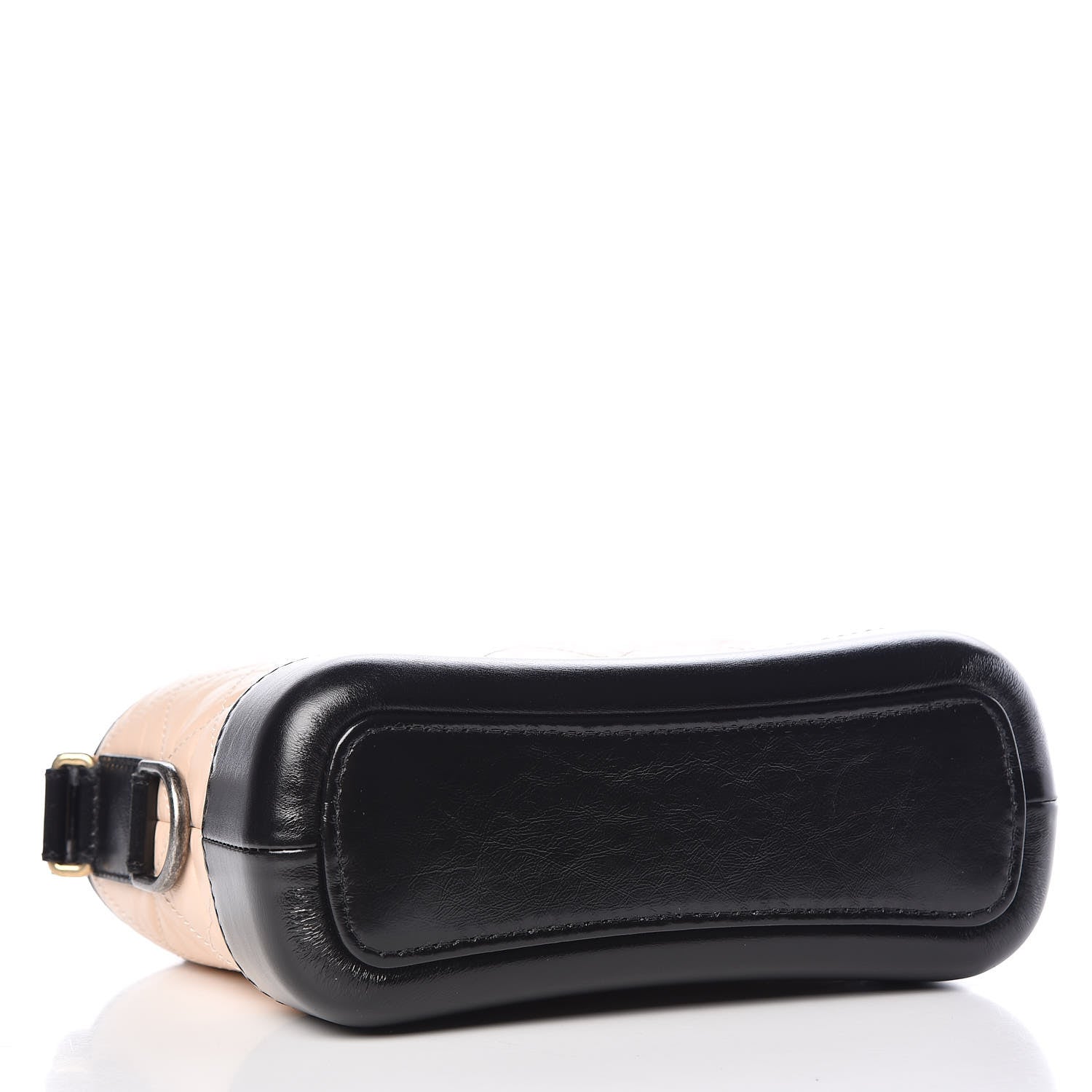Chanel Aged Calfskin Quilted Small Gabrielle Hobo Beige Black 4 of 12