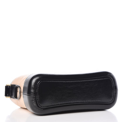 Chanel Aged Calfskin Quilted Small Gabrielle Hobo Beige Black 4 of 12
