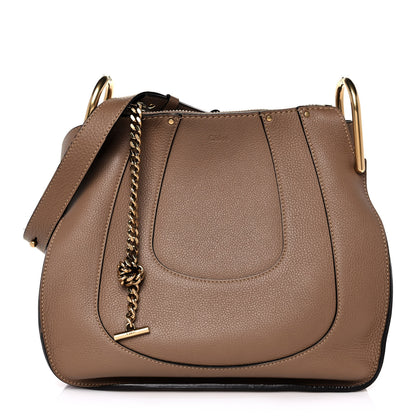 Chloe Grained Calfskin Small Hayley Hobo Nut 1 of 10