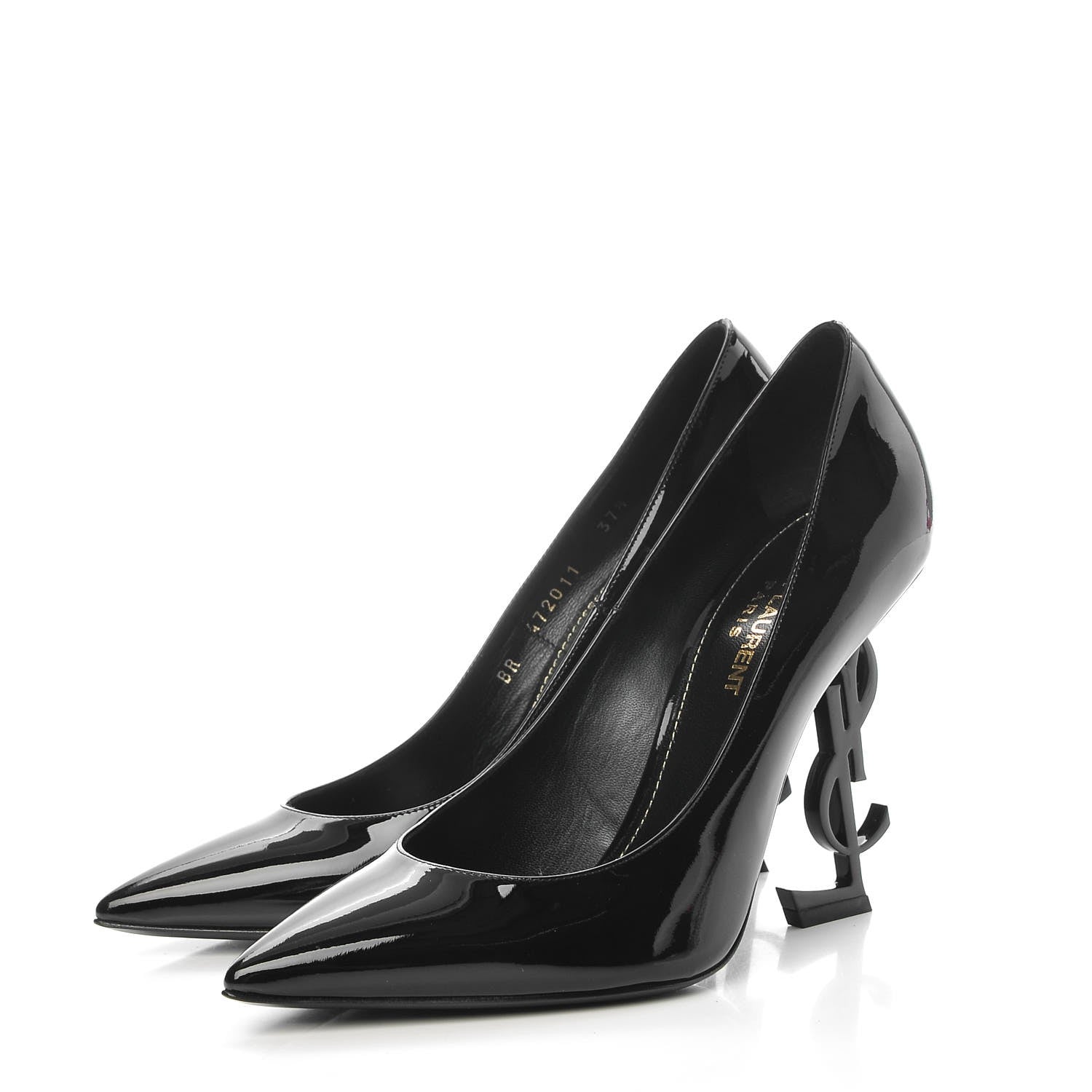 Saint Laurent Patent Opyum 110 Pumps 37.5 Black 3 of 8