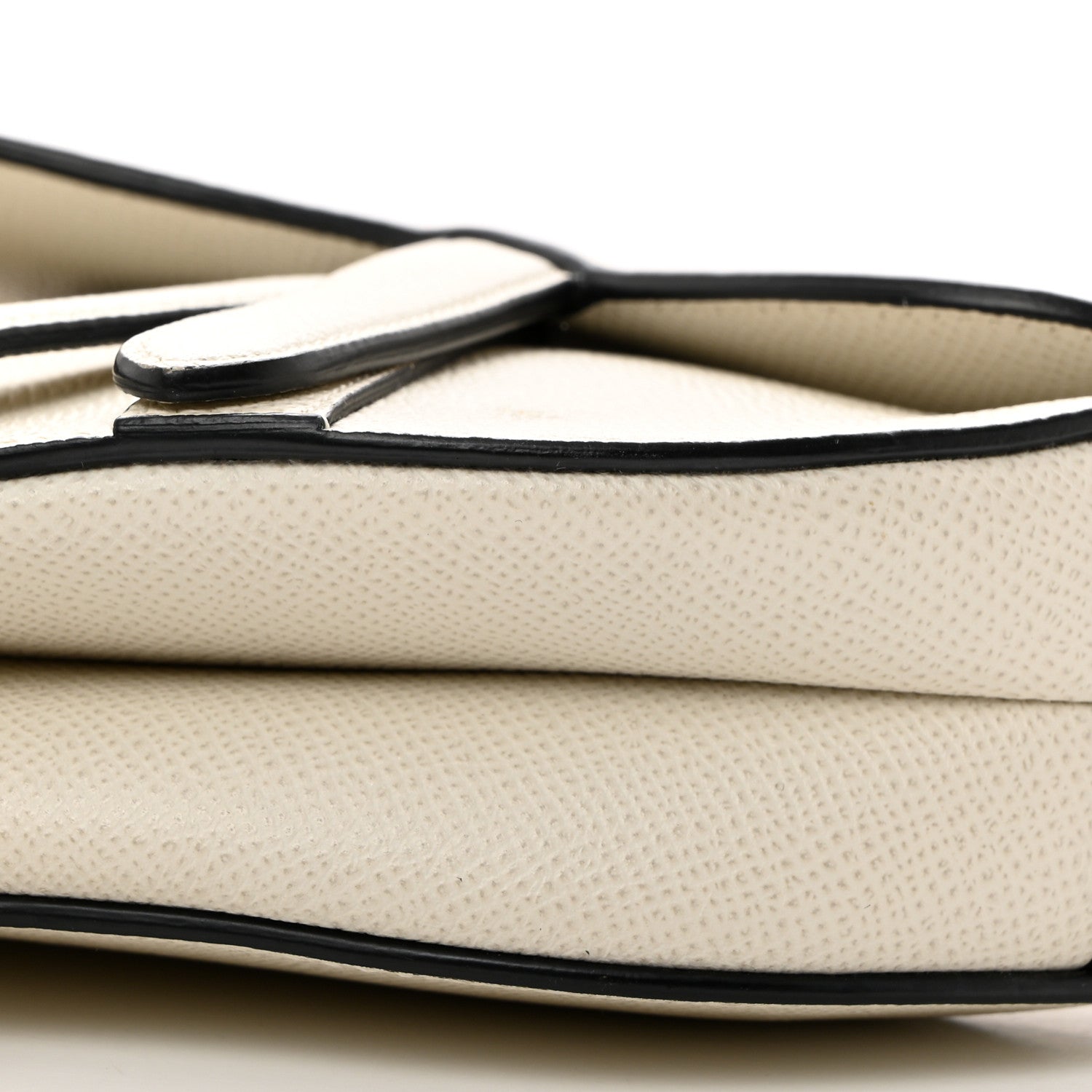 Christian Dior Grained Calfskin Mini Saddle Bag White 10 of 10