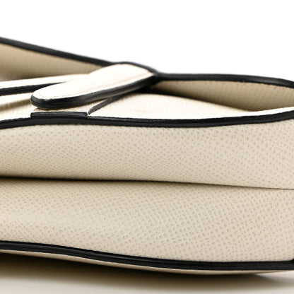 Christian Dior Grained Calfskin Mini Saddle Bag White 10 of 10
