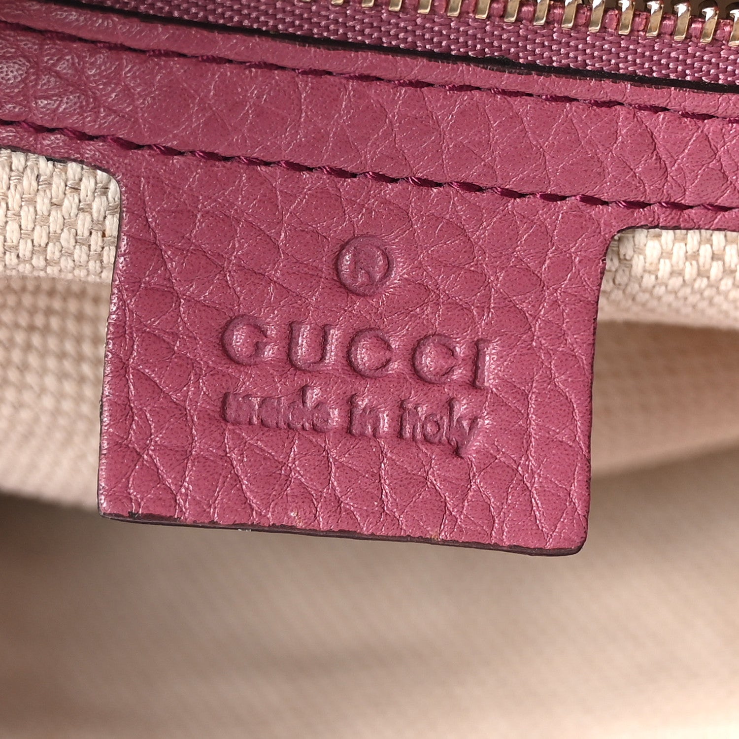 Gucci Pebbled Calfskin Medium Soho Chain Shoulder Bag Peonia Flower 6 of 10