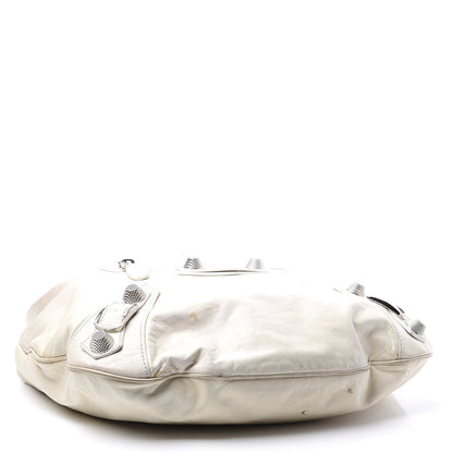 Balenciaga Agneau Giant 21 Silver Hardware Hobo White 4 of 16
