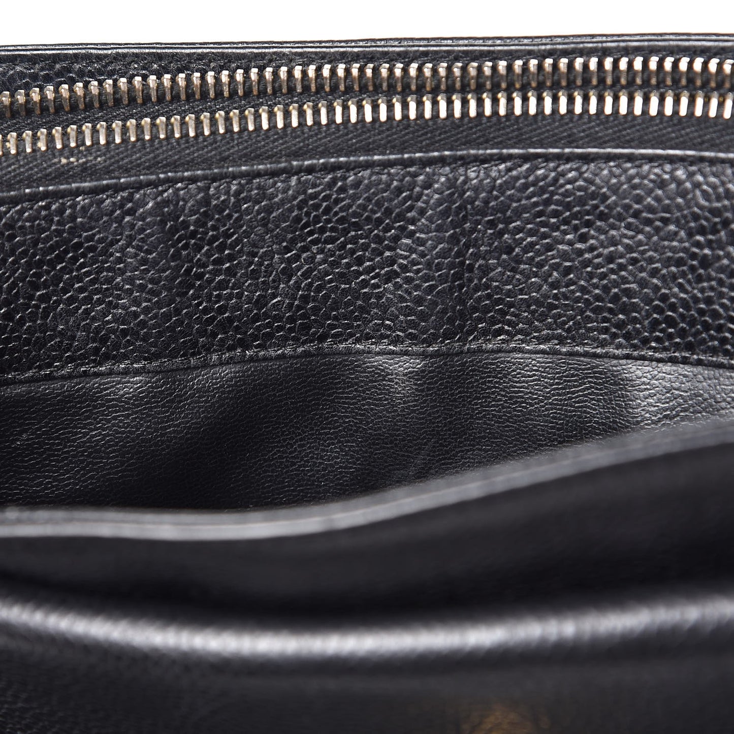 Caviar Flap Shoulder Bag Black