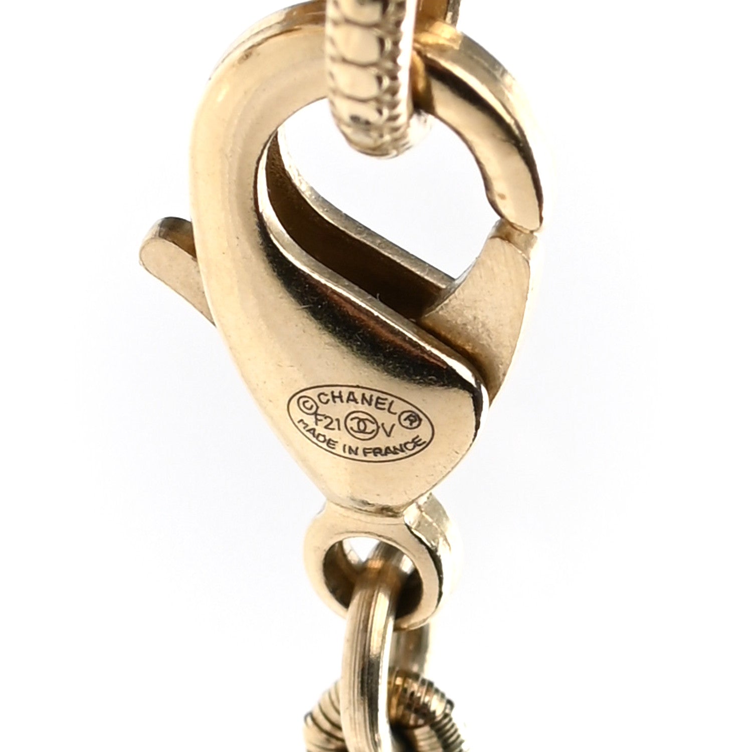 Chanel Pearl CC 100th Anniversary Necklace Light Gold 6 of 7