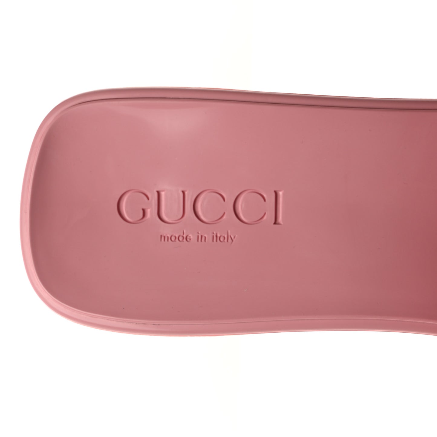 Rubber Gucci Logo Womens Platform 20/60mm Slide Sandals 39 Wild Rose