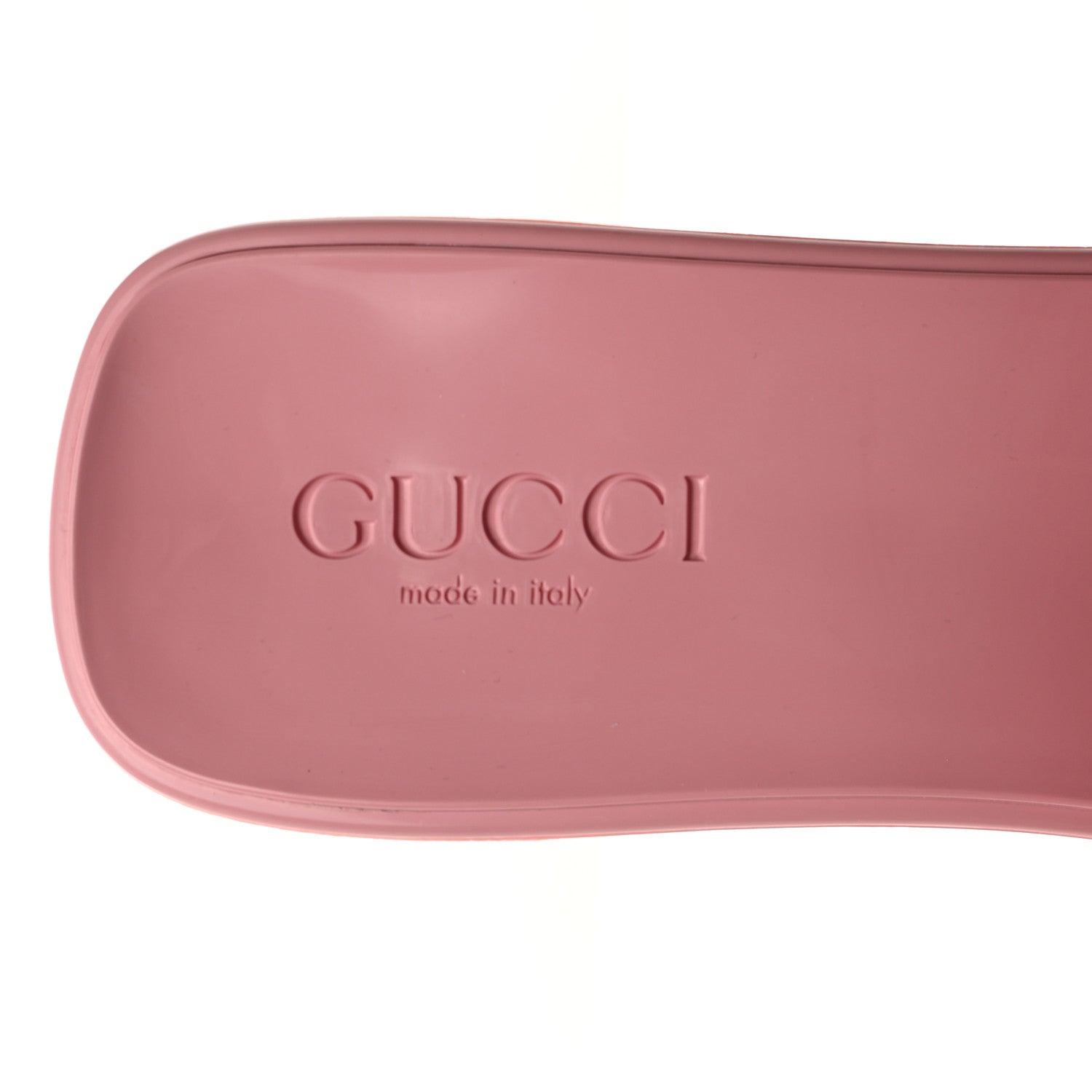Gucci Rubber Gucci Logo Womens Platform 20/60mm Slide Sandals 39 Wild Rose 6 of 9