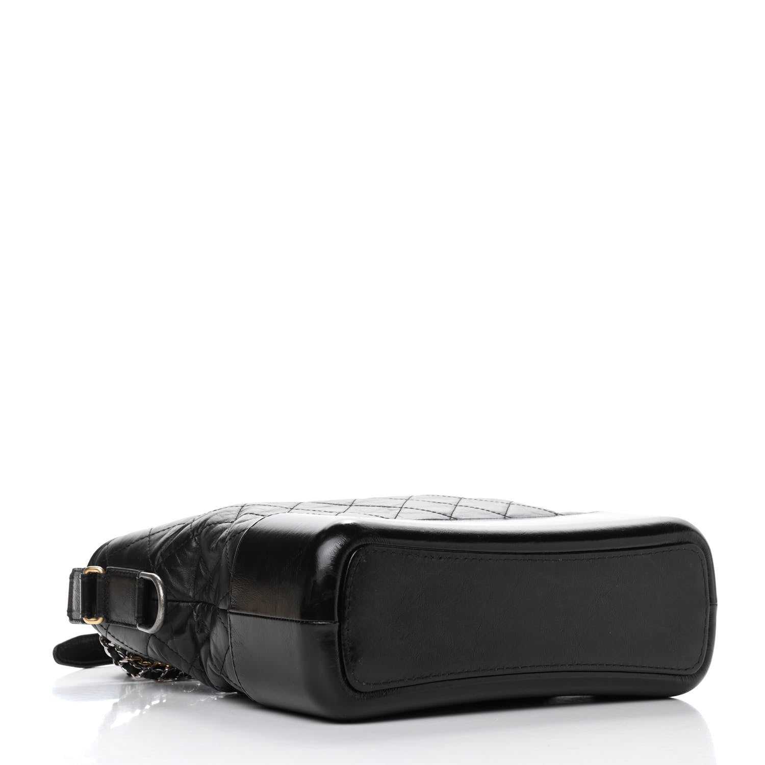 Chanel Aged Calfskin Quilted Medium Gabrielle Hobo Black 3 of 4