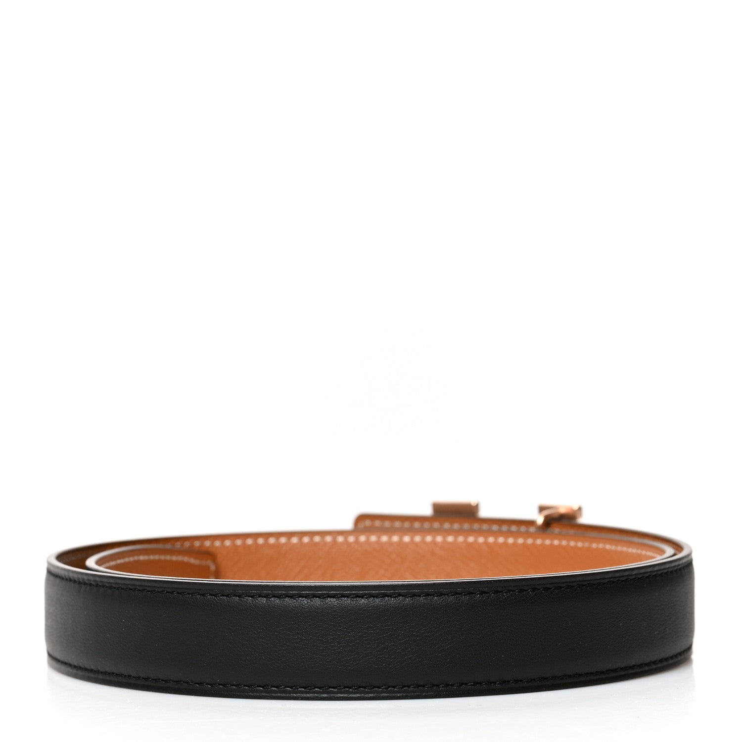 Hermes Swift Epsom 24mm H Belt 75 Black Gold 2 of 7