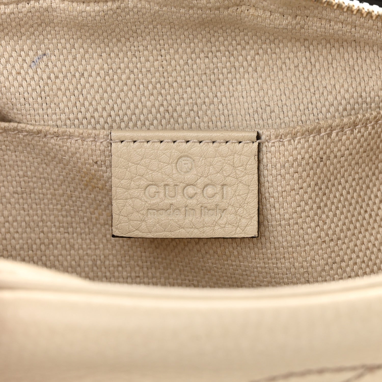 Gucci Pebbled Calfskin Small Soho Disco Bag Off White 6 of 12