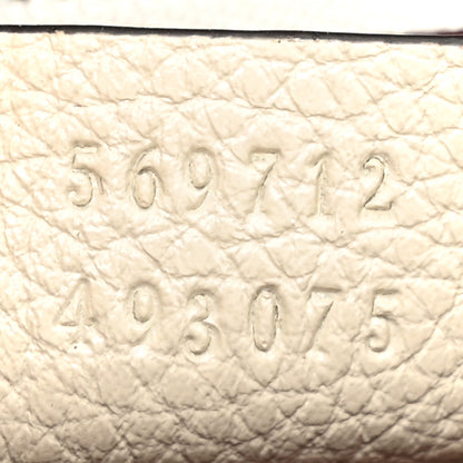 Gucci Grainy Calfskin Small Zumi Top Handle Bag Mystic White 9 of 12