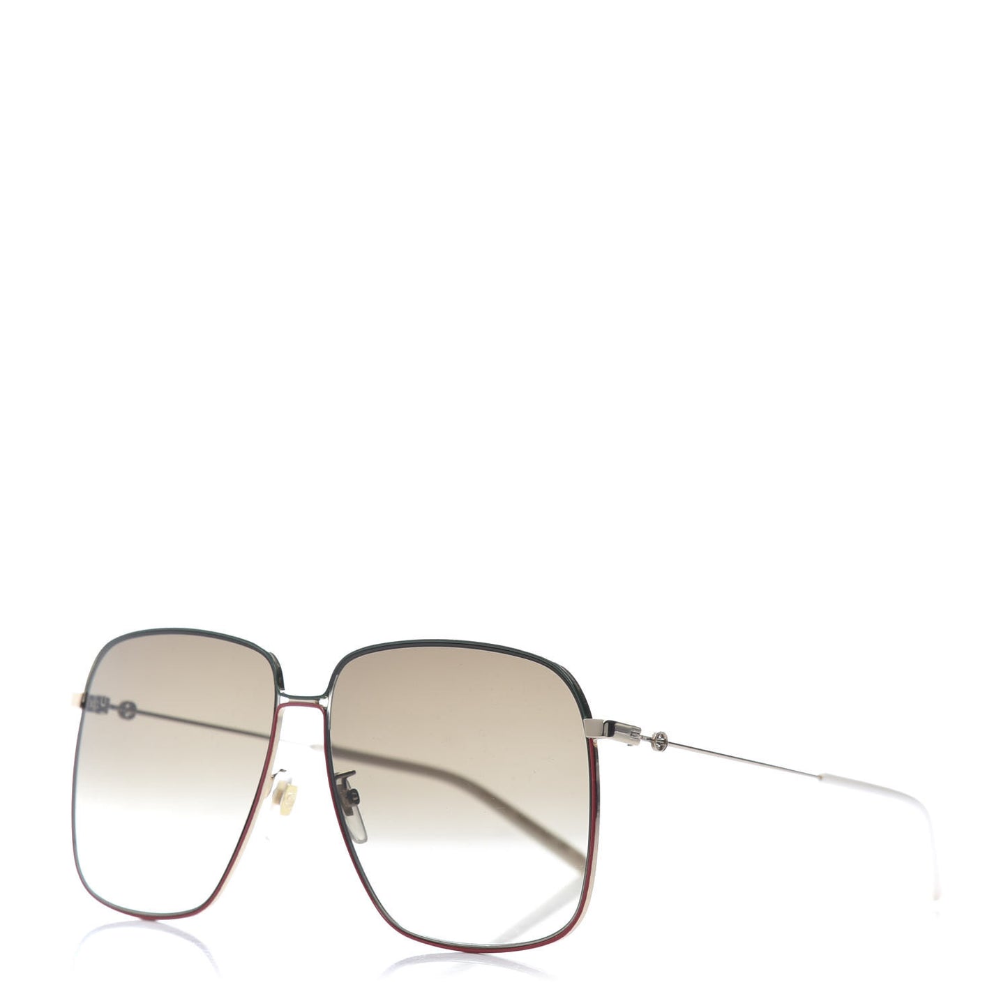 Web Rectangular Frame Interlocking G Sunglasses GG0394S Green Red