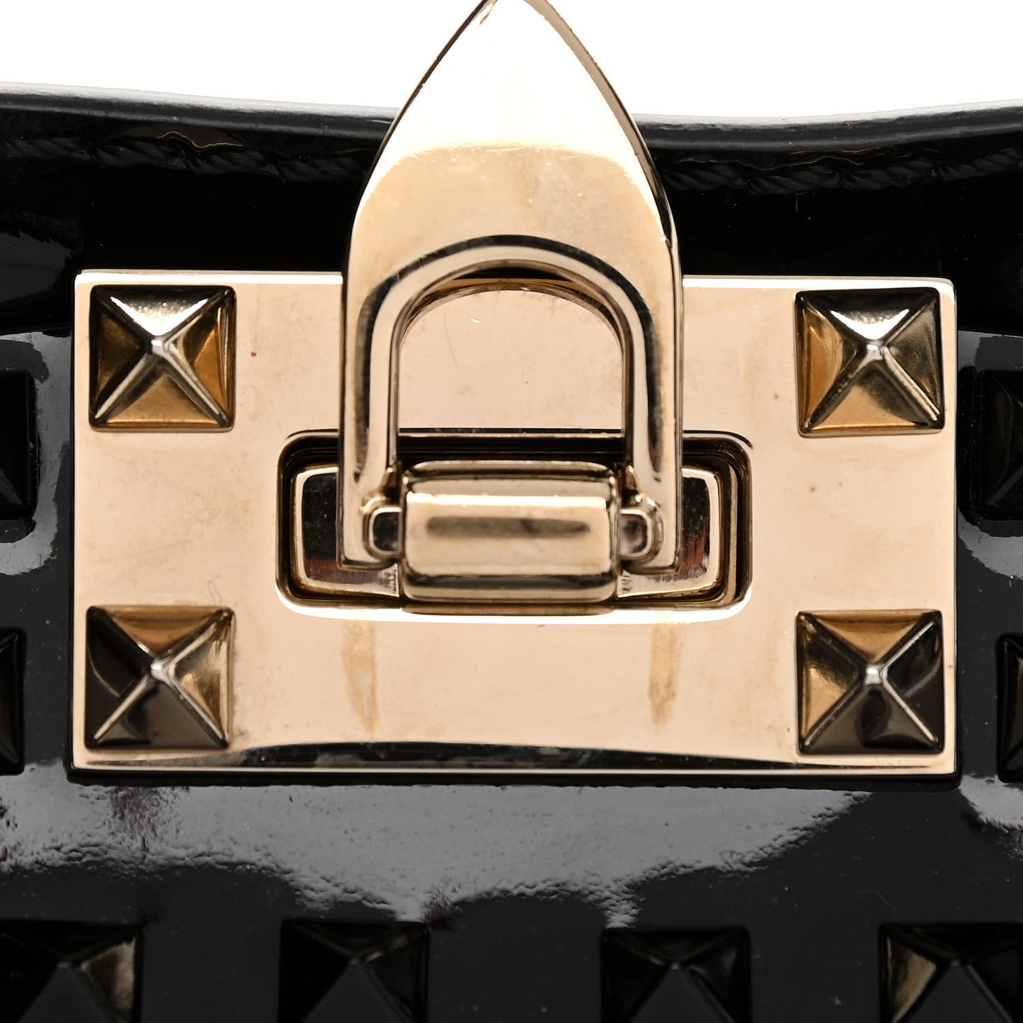 Patent Punkouture Medium Rockstud All Over Tote Black
