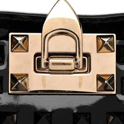Valentino Garavani Patent Punkouture Medium Rockstud All Over Tote Black 11 of 13