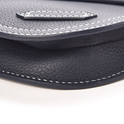 Christian Dior X KAWS Grained Calfskin Saddle Pouch Navy Blue 8 of 12