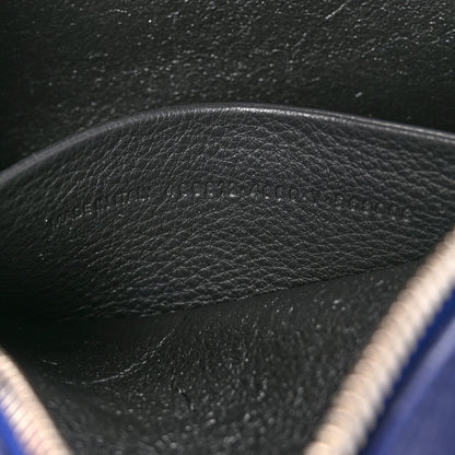 Balenciaga Calfskin Political Campaign Logo S Everyday Camera Bag Bleu 7 of 10