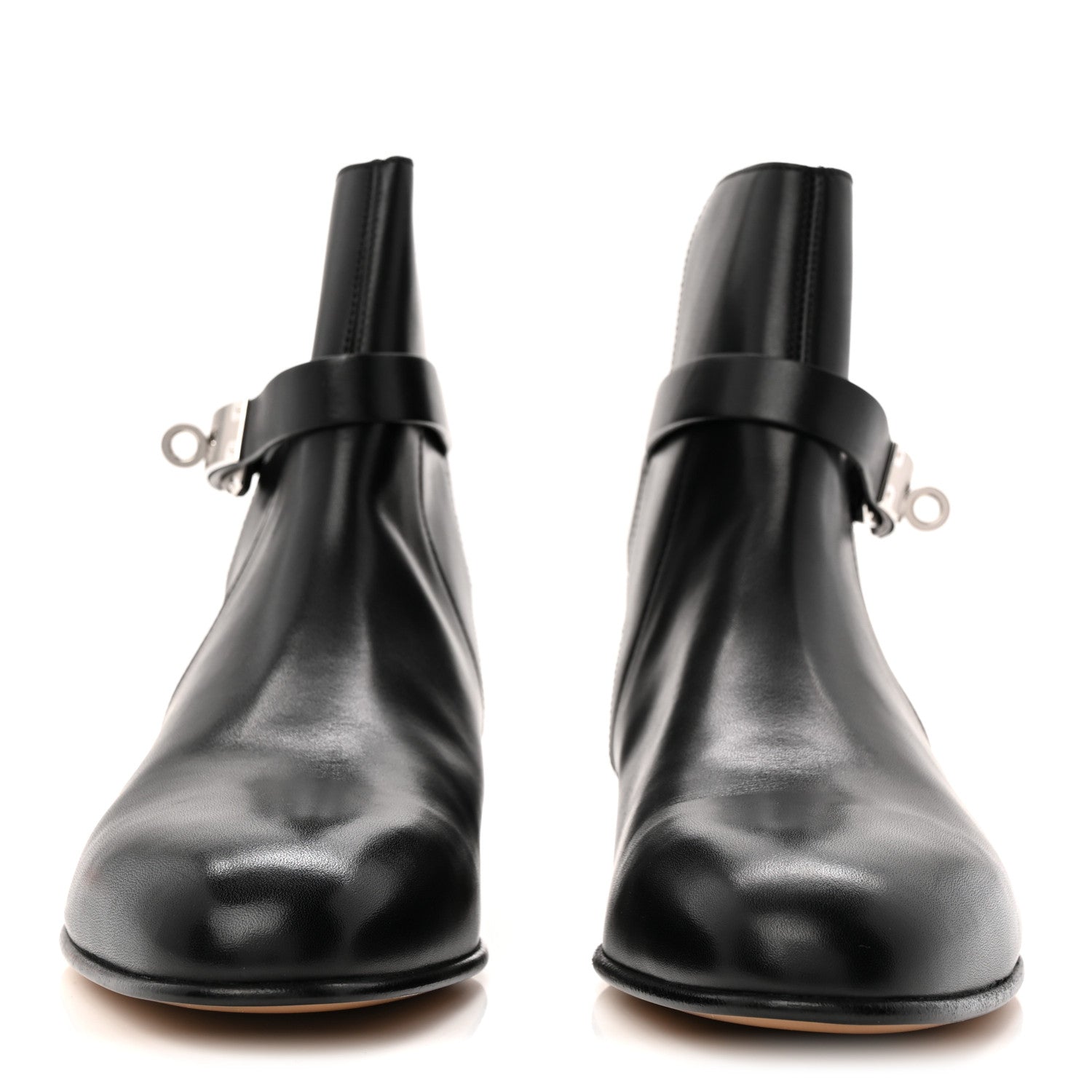 Hermes Calfskin Neo Low Boots 38.5 Black 3 of 10