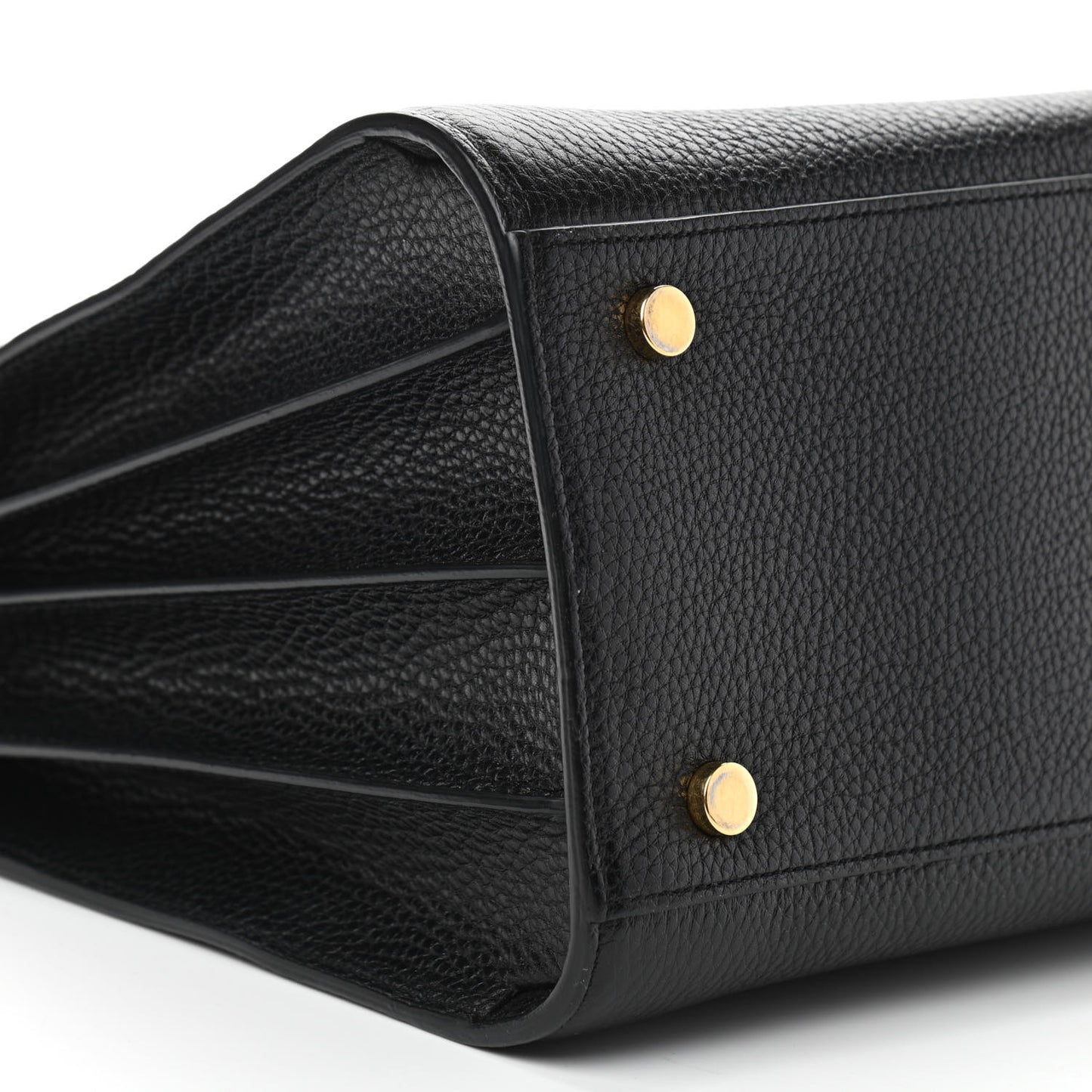 Grained Calfskin Small Sac De Jour Black
