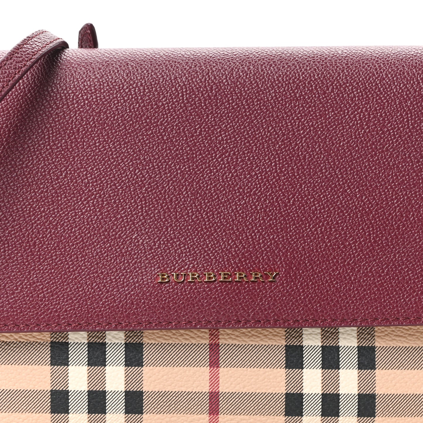 Haymarket Check Small Loxley Crossbody Dark Plum