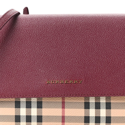 Burberry Haymarket Check Small Loxley Crossbody Dark Plum 8 of 10
