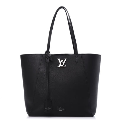 Louis Vuitton Calfskin Lockme Cabas Black 1 of 14