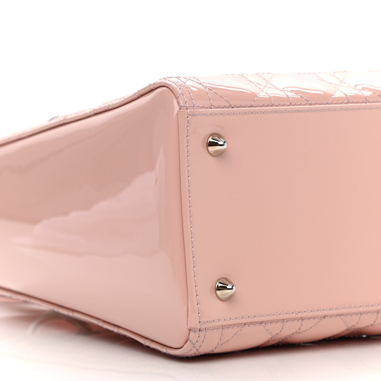 Christian Dior Patent Cannage Medium Lady Dior Rose Clair 8 of 11
