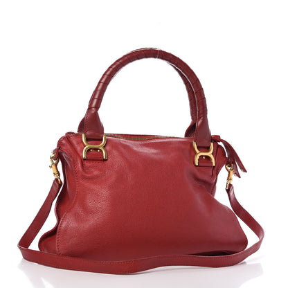 Chloe Calfskin Medium Marcie Satchel Acerola 3 of 13
