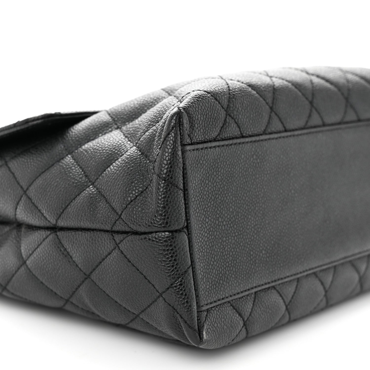 Chanel Caviar Quilted Jumbo Kelly Flap Black 9 of 12