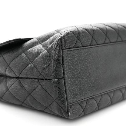 Chanel Caviar Quilted Jumbo Kelly Flap Black 9 of 12