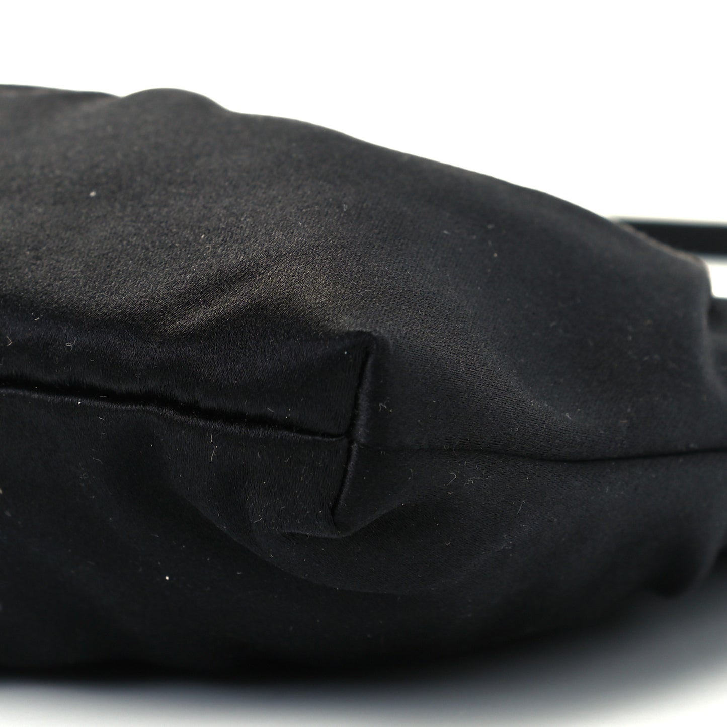 Satin Raso Shoulder Bag Black