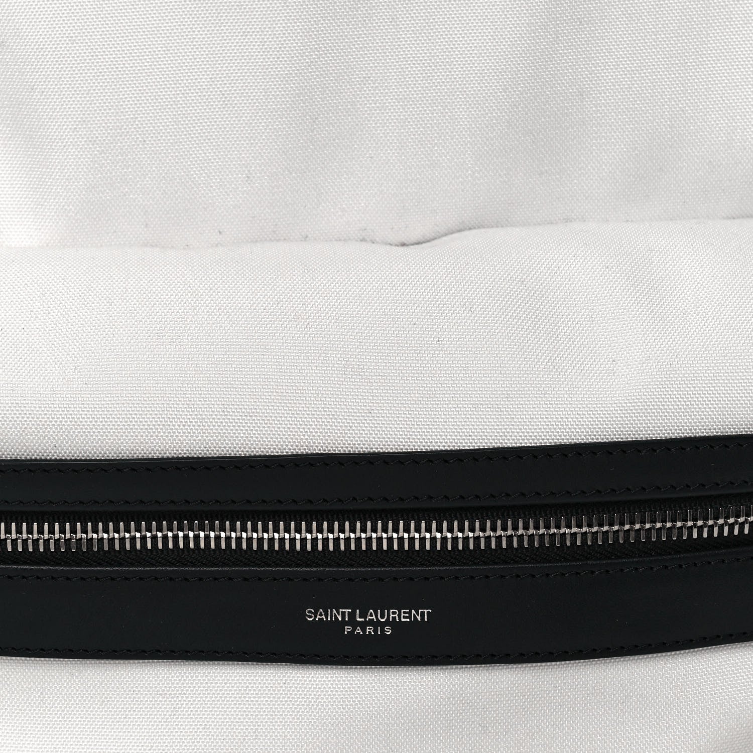 Saint Laurent Canvas Logo City Backpack White 7 of 12