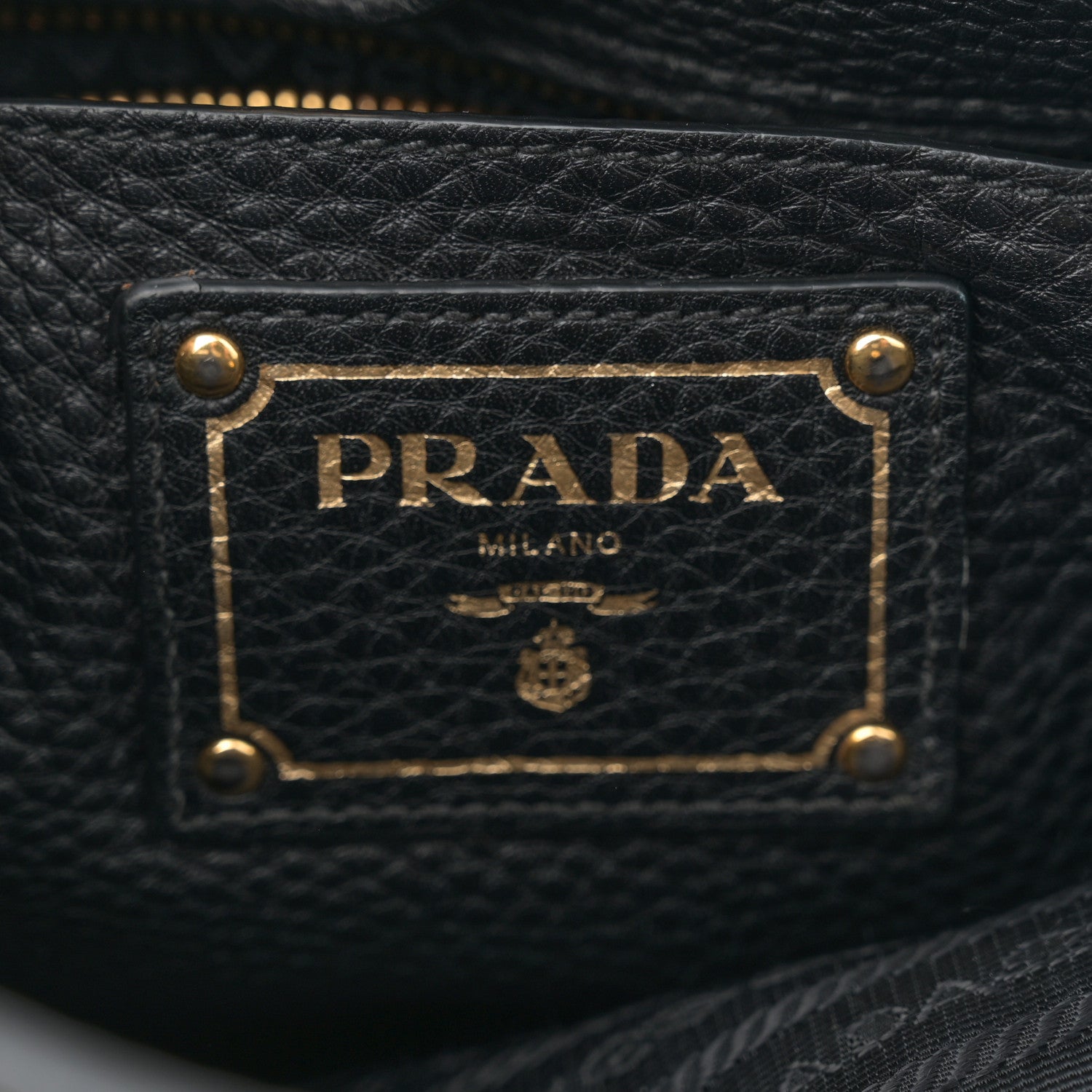 Prada Vitello Daino Shopping Satchel Black 6 of 15