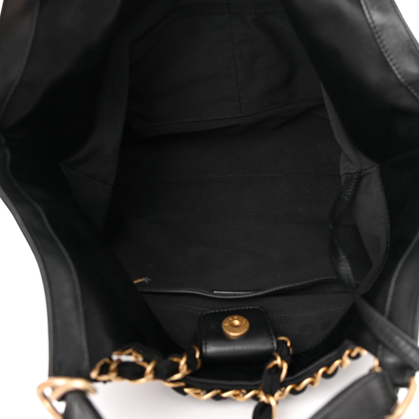 Nylon Grosgrain Quilted Lifestyle Shopping Tote Black