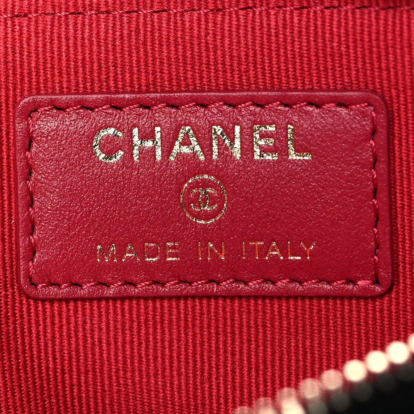 Lambskin Quilted Chanel 19 Zip Card Holder Wallet Black