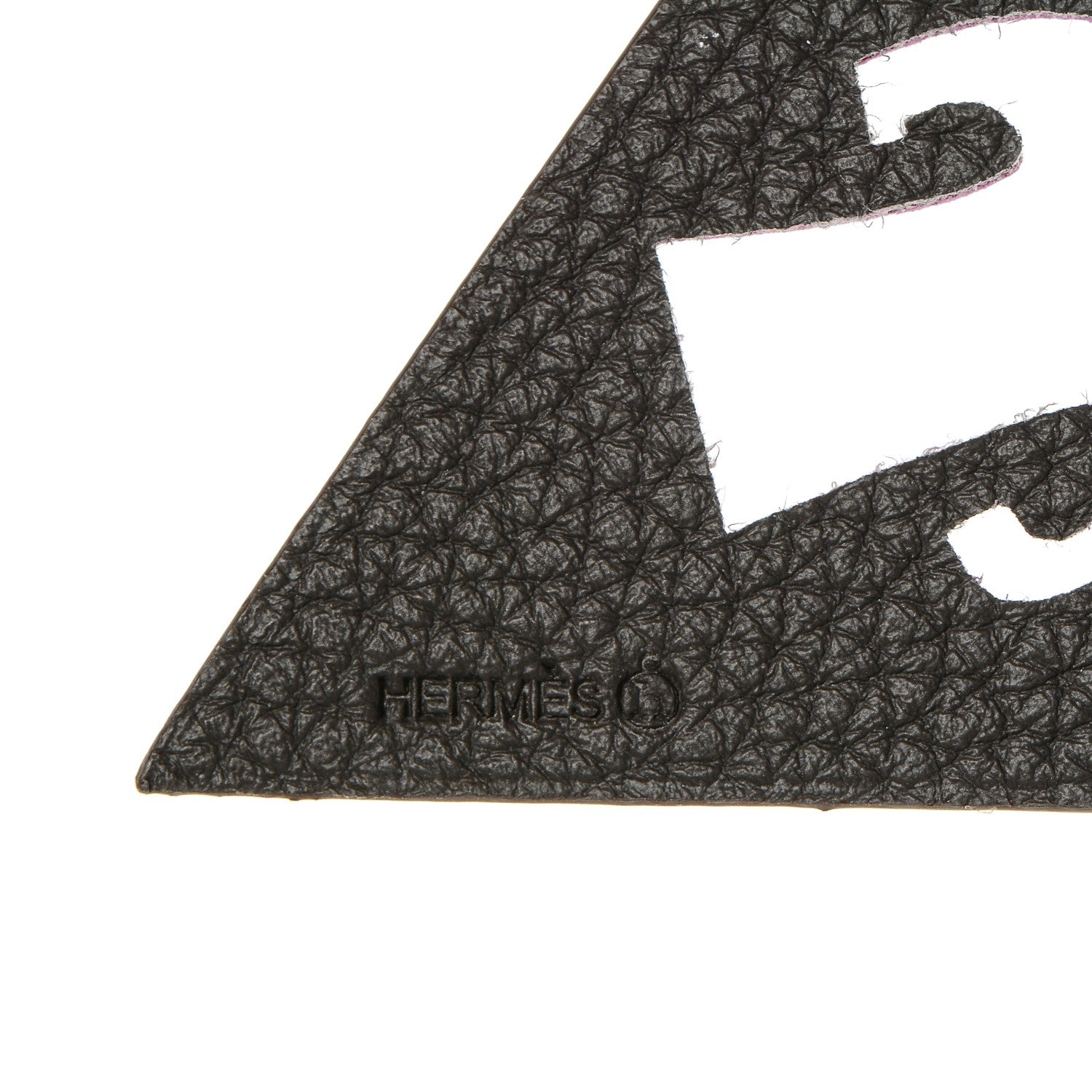 Hermes Togo Epsom Petit H Pizza Bag Charm Vert de Gris Anemone 3 of 3