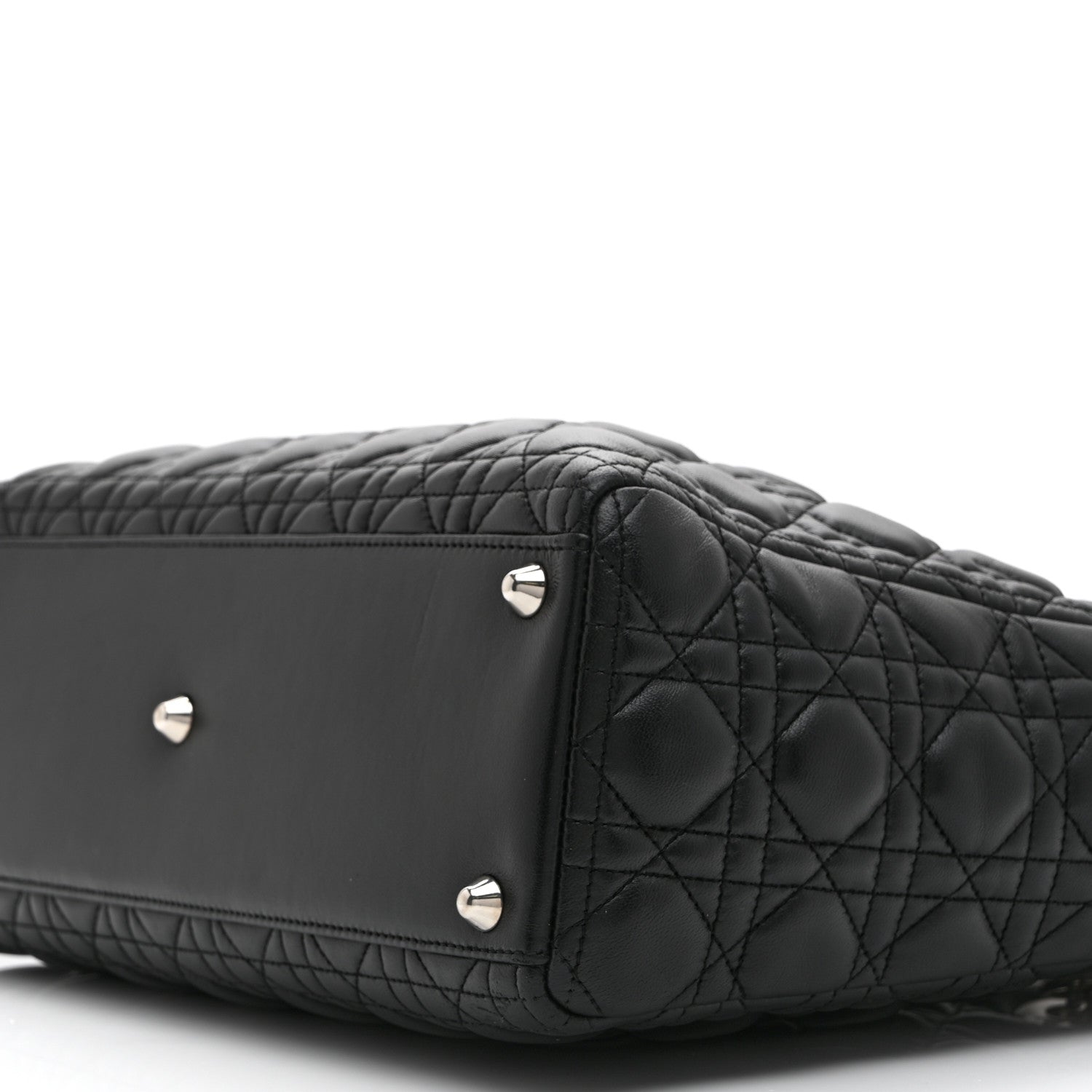 Christian Dior Lambskin Cannage Large Lady Dior Black 10 of 10