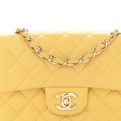 Chanel Lambskin Quilted Mini Rectangular Flap Yellow 9 of 17