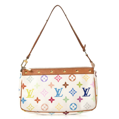 Louis Vuitton Monogram Multicolor Pochette Accessories White 1 of 12