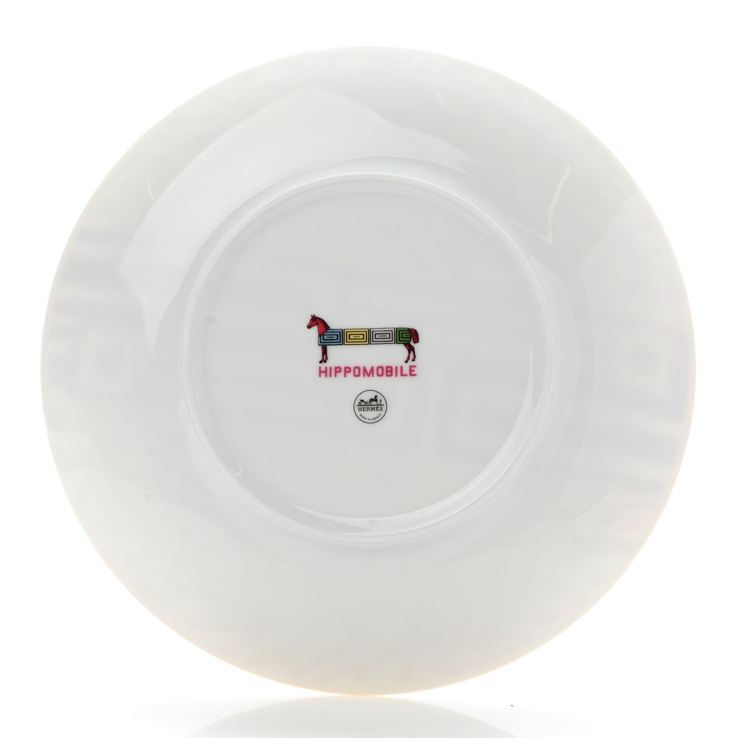 Porcelain Hippomobile Dessert Plate Set of 2
