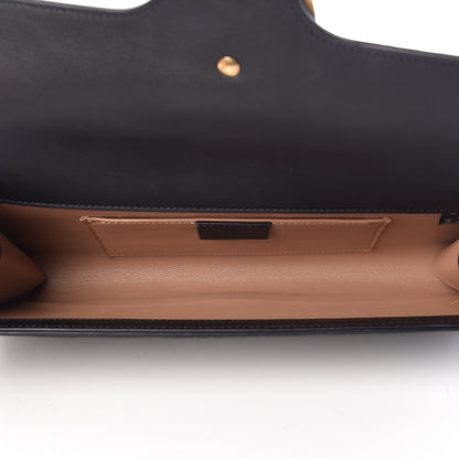 Gucci Suede Pearly GG Marmont Clutch Black 5 of 10