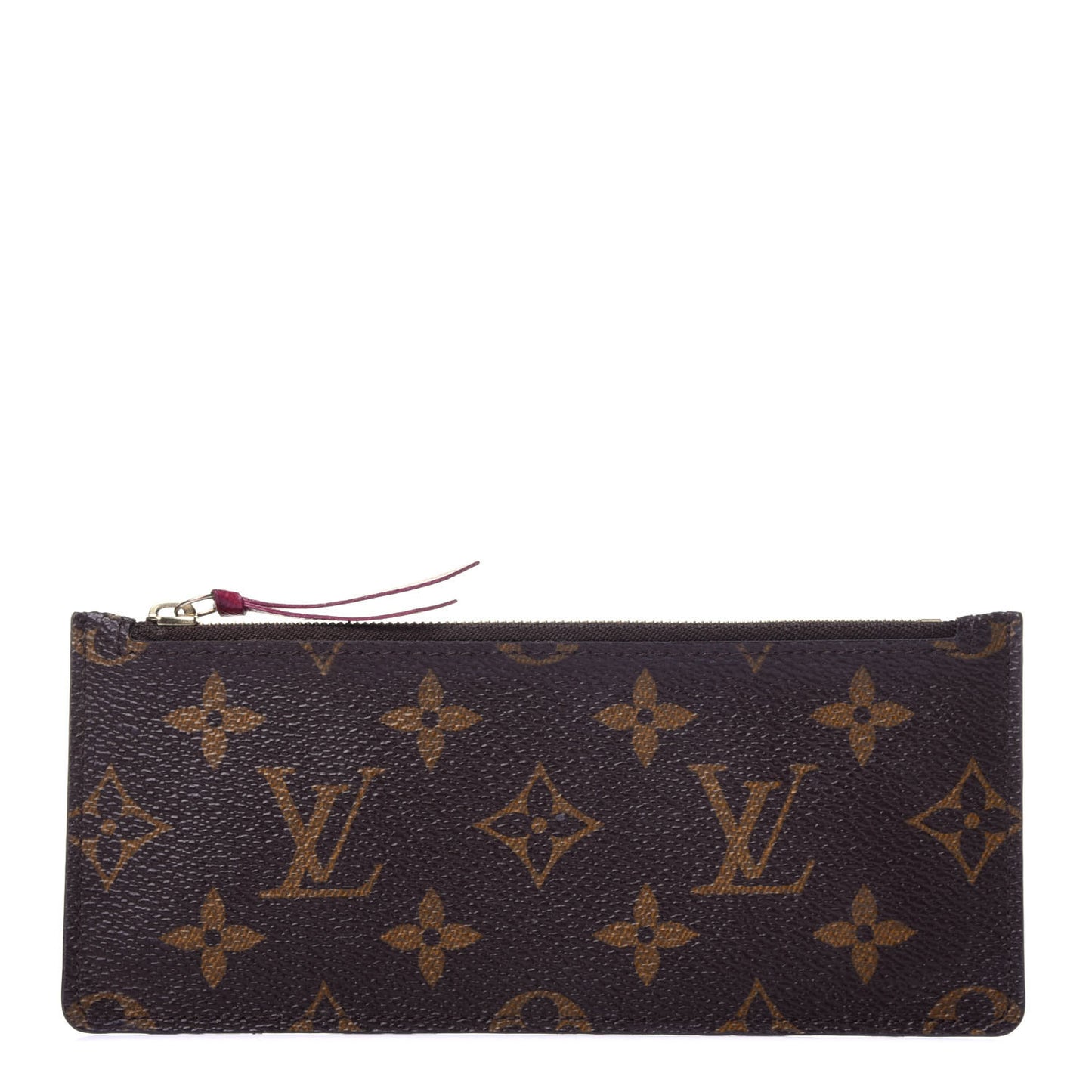 Monogram Josephine Wallet Zippered Insert Fuchsia