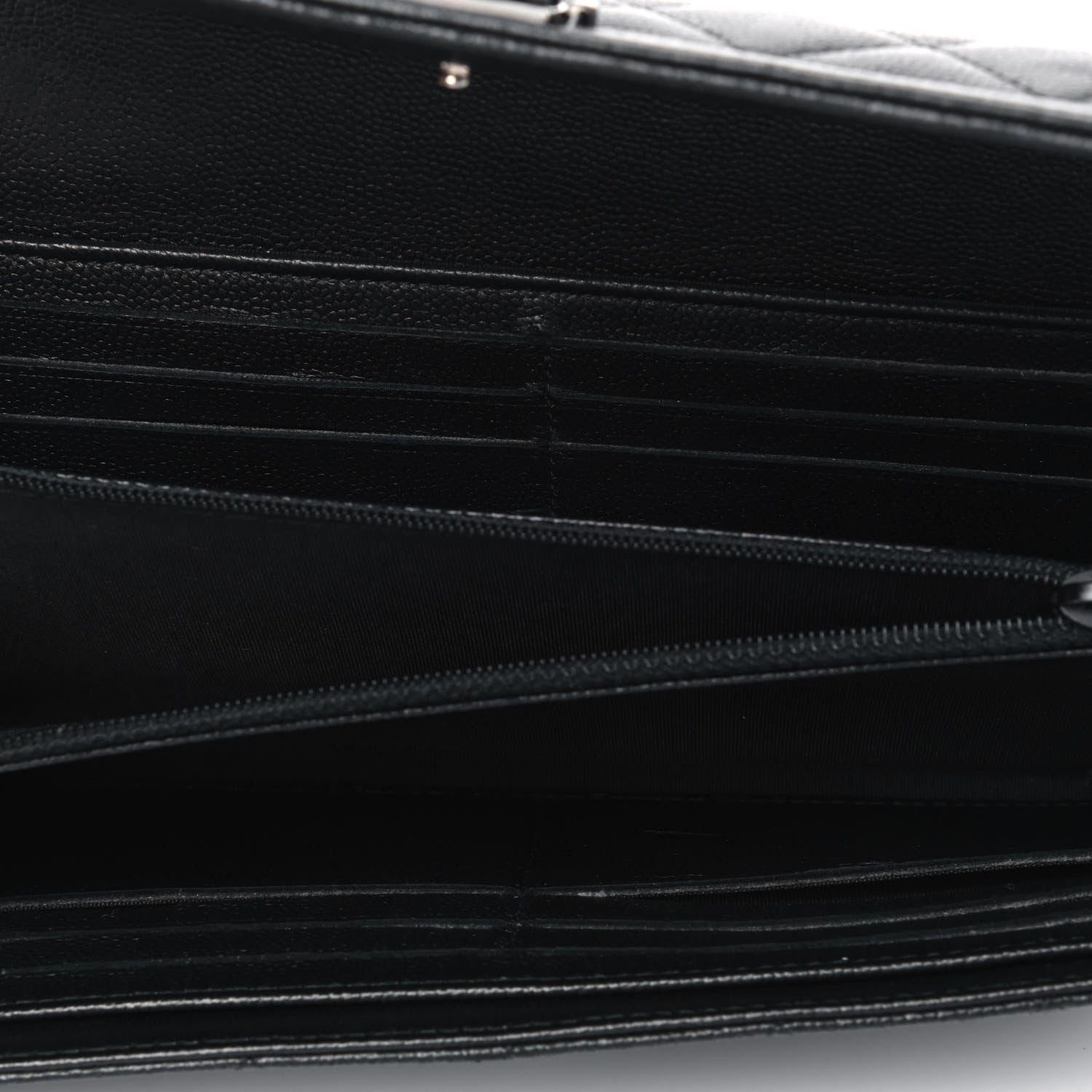 Chanel Caviar Quilted Large Boy Gusset Flap Wallet Black 4 of 5